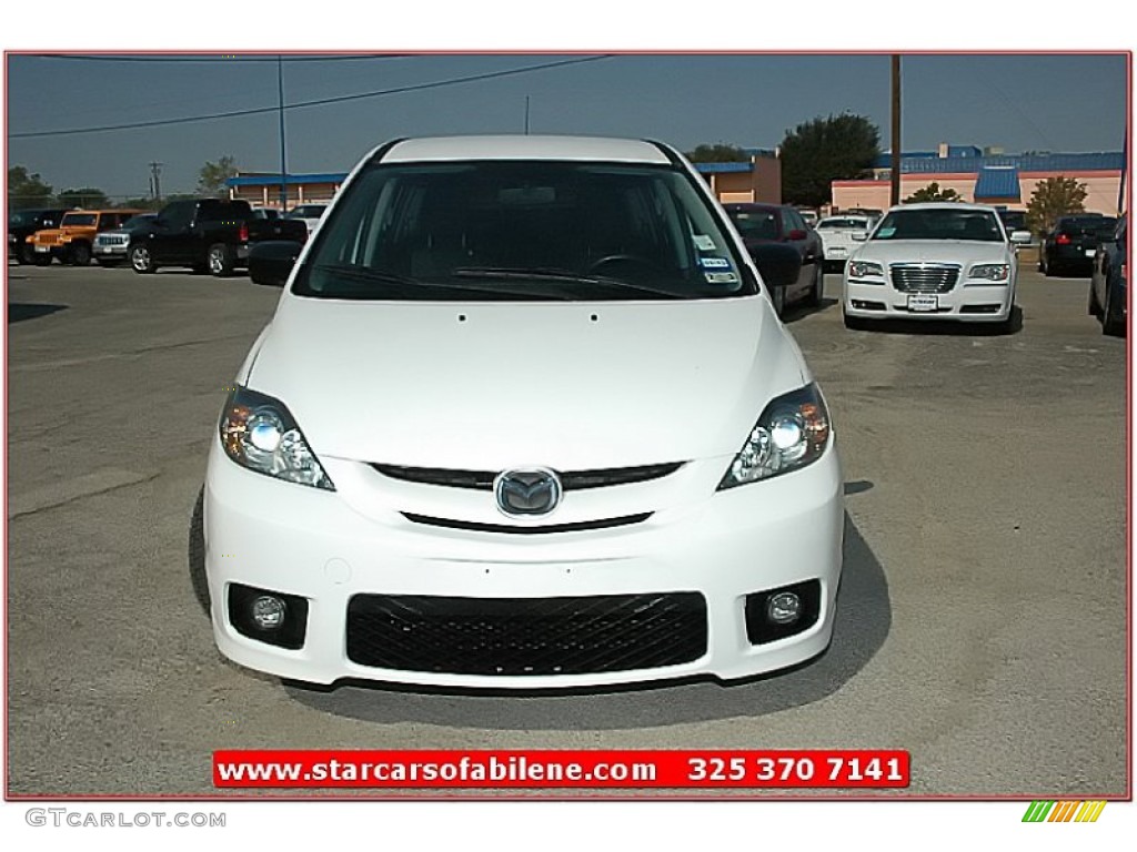 2006 MAZDA5 Sport - Whitewater Pearl / Black photo #10