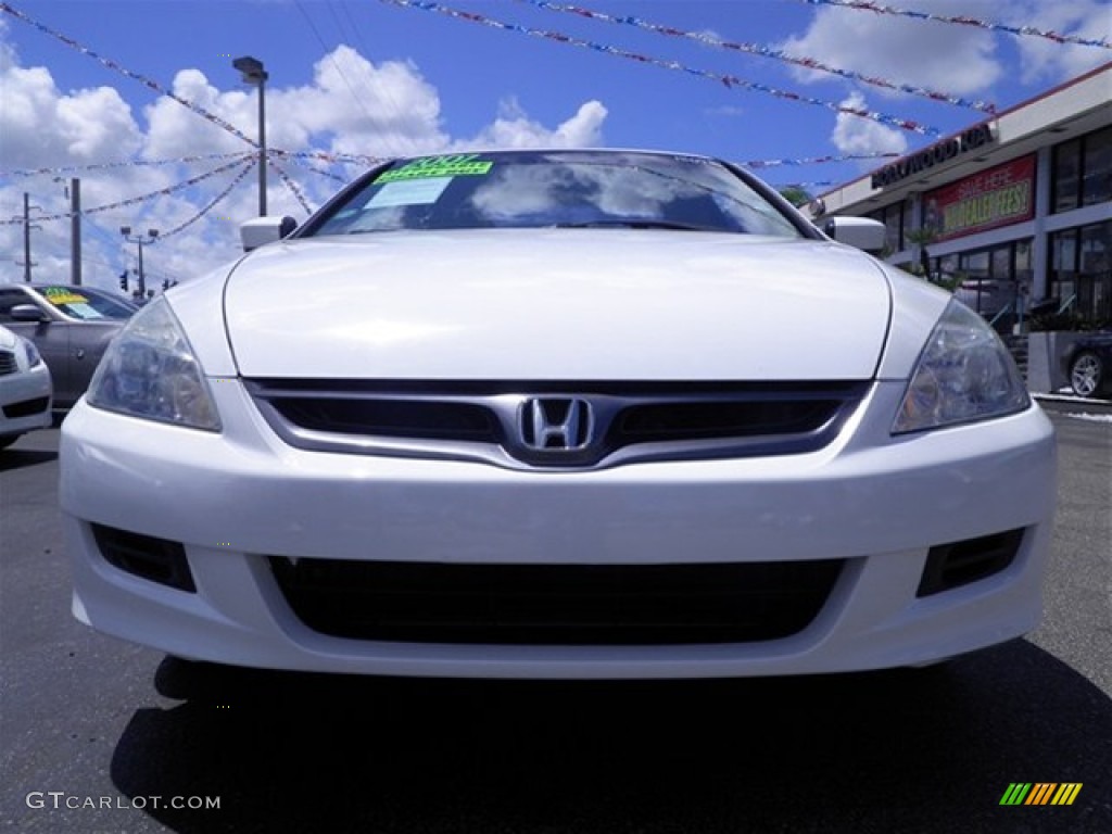 2007 Accord LX Coupe - Taffeta White / Ivory photo #4