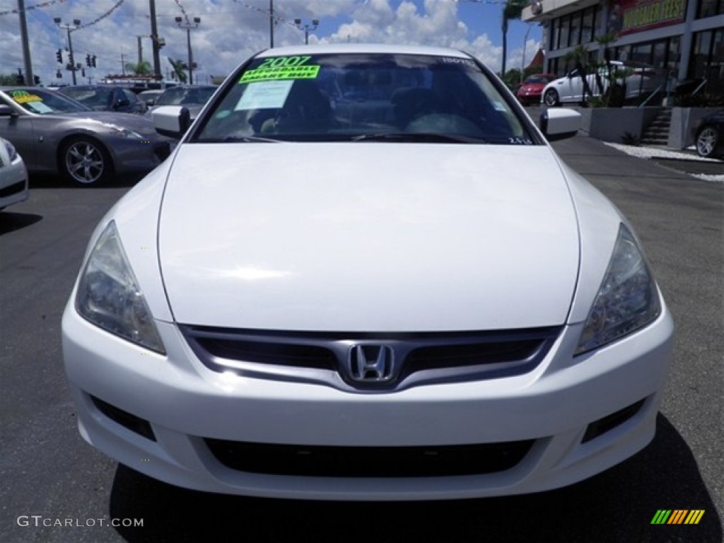 2007 Accord LX Coupe - Taffeta White / Ivory photo #6