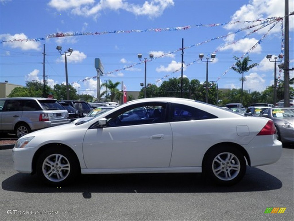 2007 Accord LX Coupe - Taffeta White / Ivory photo #10