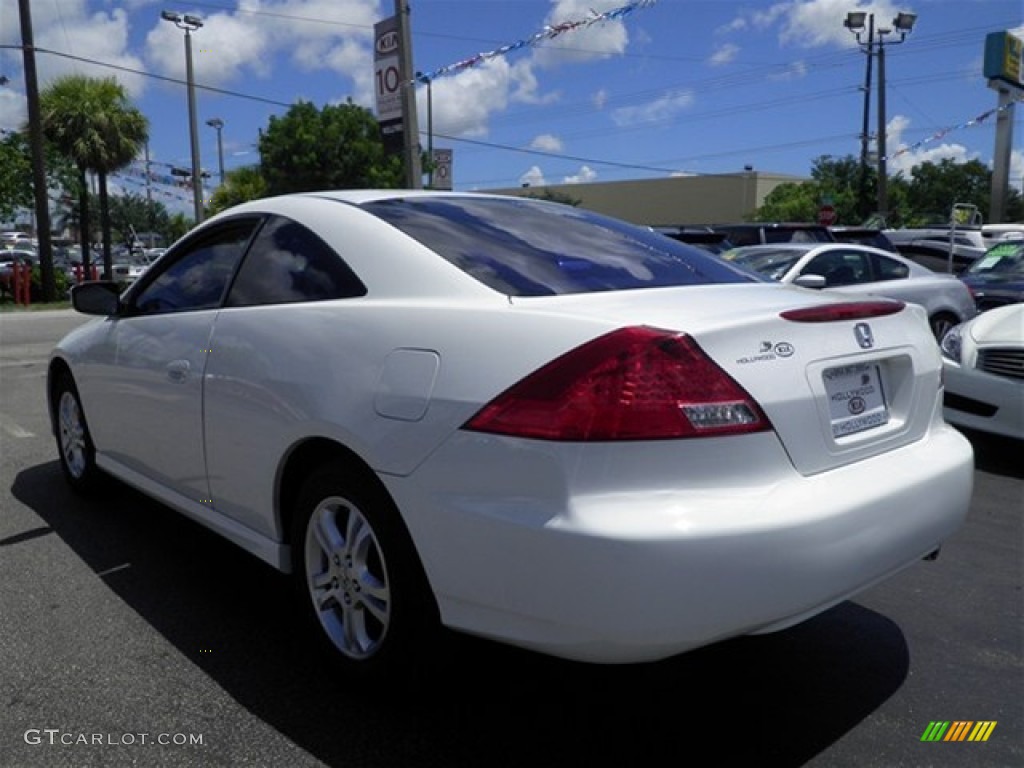 2007 Accord LX Coupe - Taffeta White / Ivory photo #11