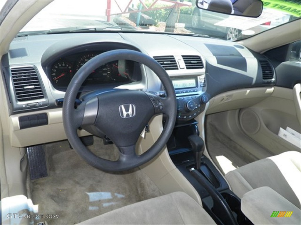 2007 Accord LX Coupe - Taffeta White / Ivory photo #29