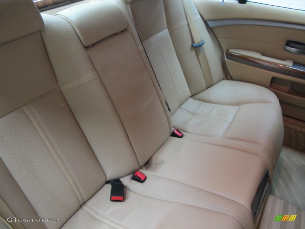 2003 7 Series 745i Sedan - Jet Black / Dark Beige/Beige III photo #21