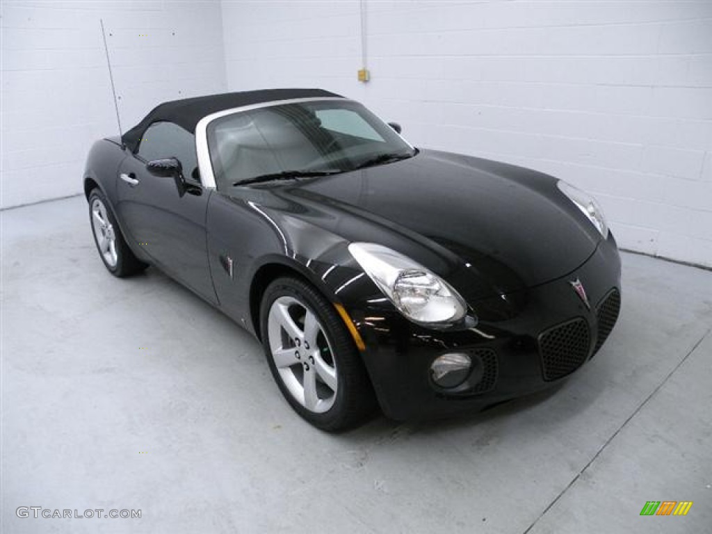 2007 Solstice GXP Roadster - Mysterious Black / Ebony photo #1