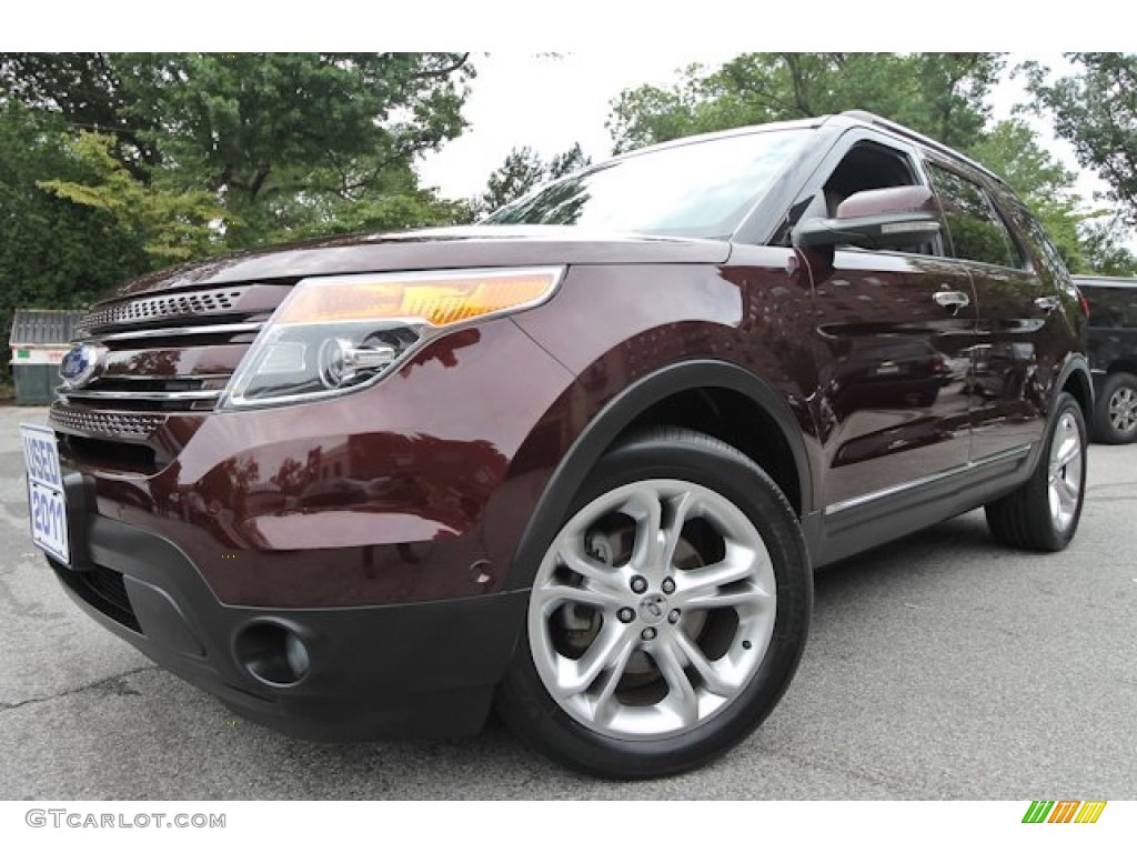 2011 Explorer Limited 4WD - Bordeaux Reserve Red Metallic / Medium Light Stone photo #1