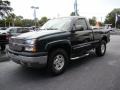 2004 Dark Green Metallic Chevrolet Silverado 1500 Z71 Regular Cab 4x4  photo #4