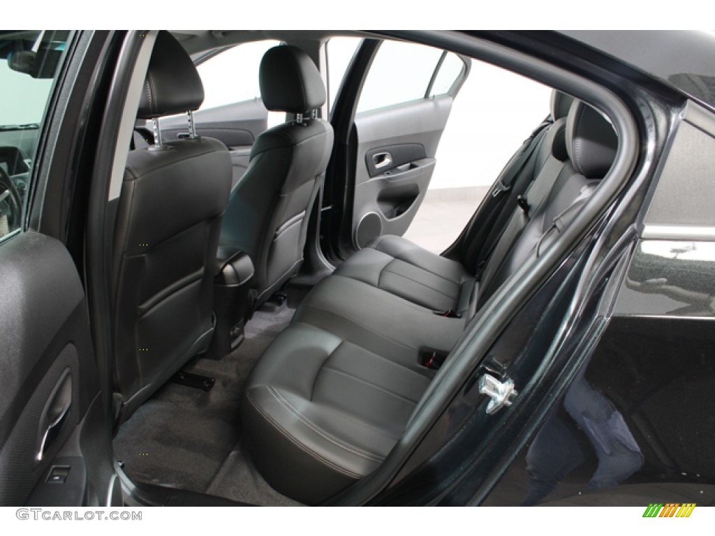 Jet Black Leather Interior 2011 Chevrolet Cruze LTZ Photo #69293334