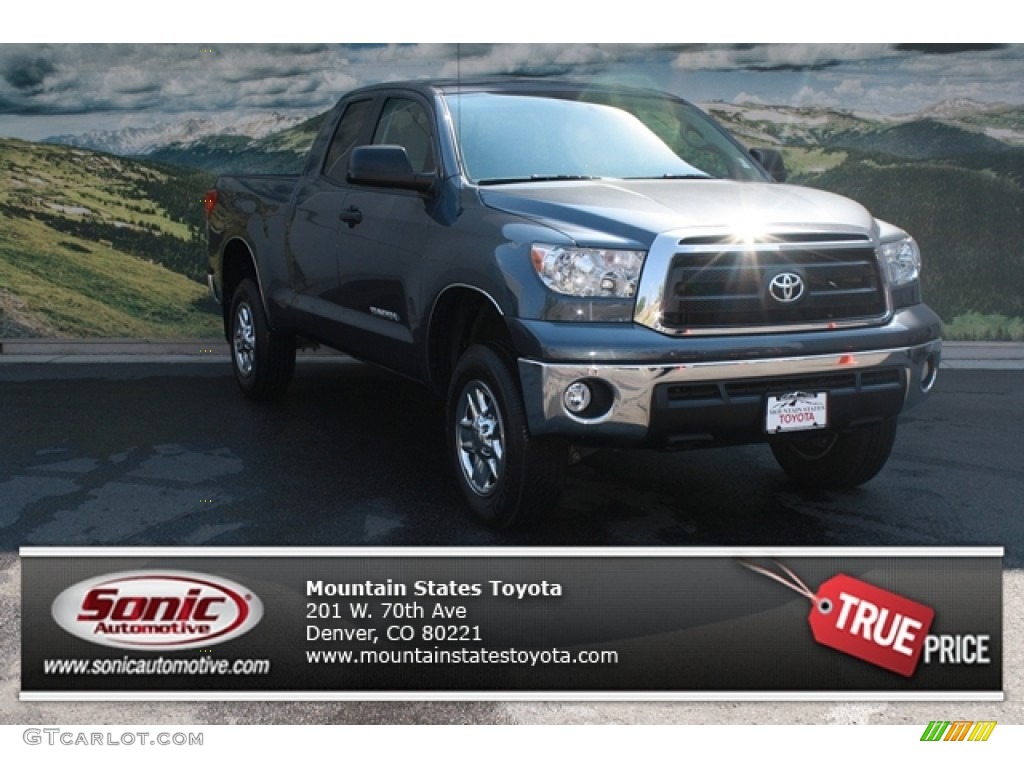 2010 Tundra Double Cab 4x4 - Slate Gray Metallic / Graphite Gray photo #1