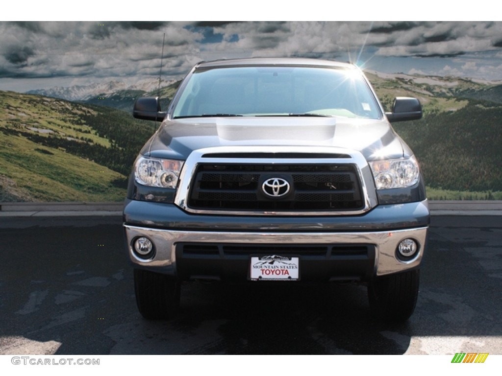 2010 Tundra Double Cab 4x4 - Slate Gray Metallic / Graphite Gray photo #7