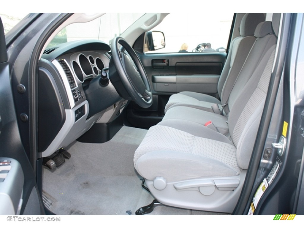 2010 Tundra Double Cab 4x4 - Slate Gray Metallic / Graphite Gray photo #13