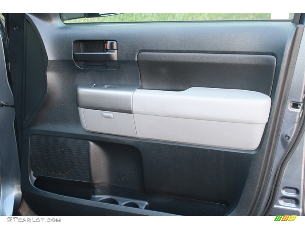 2010 Tundra Double Cab 4x4 - Slate Gray Metallic / Graphite Gray photo #16