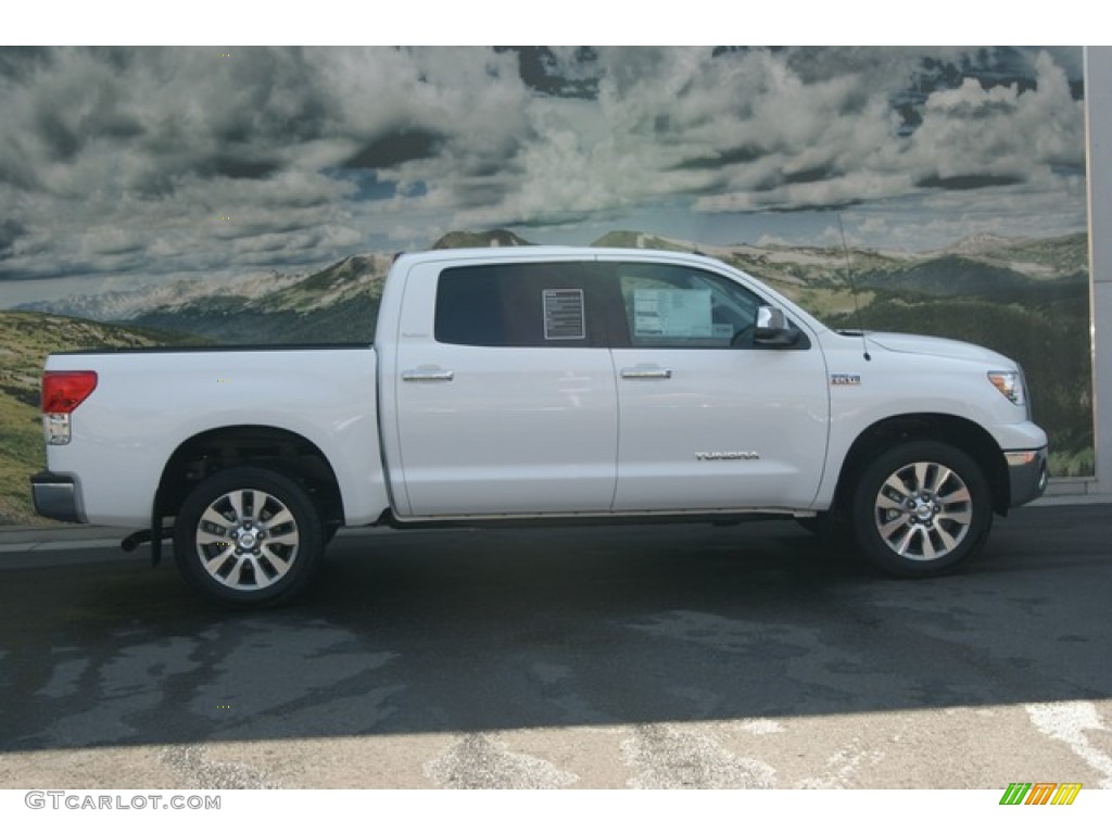 2012 Tundra Platinum CrewMax 4x4 - Super White / Graphite photo #2