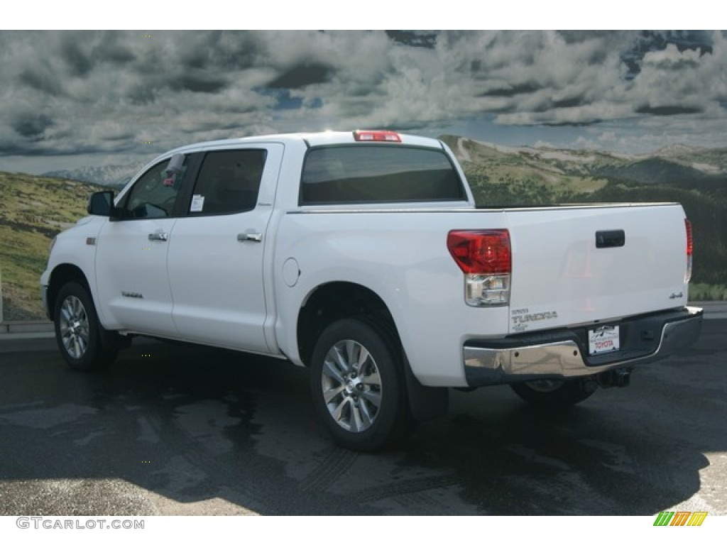 2012 Tundra Platinum CrewMax 4x4 - Super White / Graphite photo #3