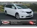 2012 Super White Toyota Sienna LE  photo #1