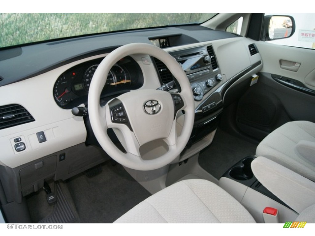 Bisque Interior 2012 Toyota Sienna LE Photo #69294699