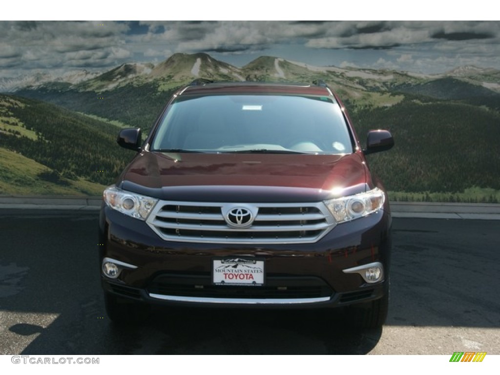 2012 Highlander SE 4WD - Sizzling Crimson Mica / Ash photo #3