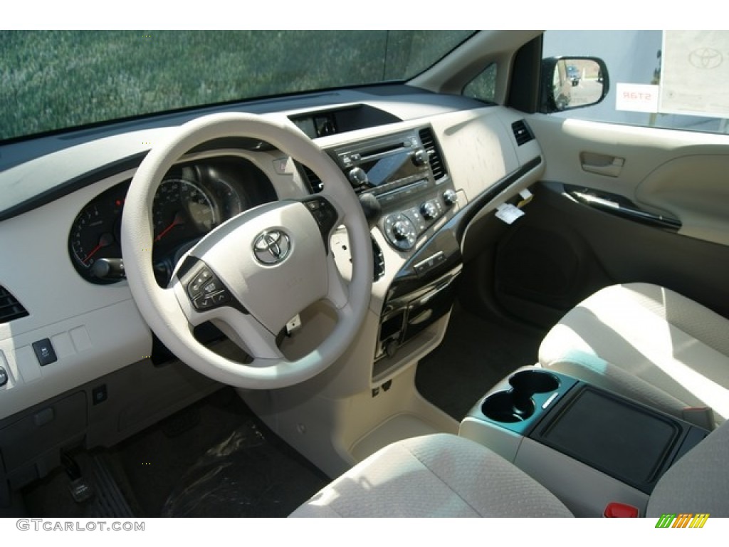 Bisque Interior 2012 Toyota Sienna LE AWD Photo #69294981