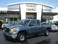 2010 Stealth Gray Metallic GMC Sierra 1500 SLE Extended Cab 4x4  photo #1