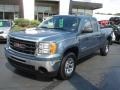 2010 Stealth Gray Metallic GMC Sierra 1500 SLE Extended Cab 4x4  photo #2