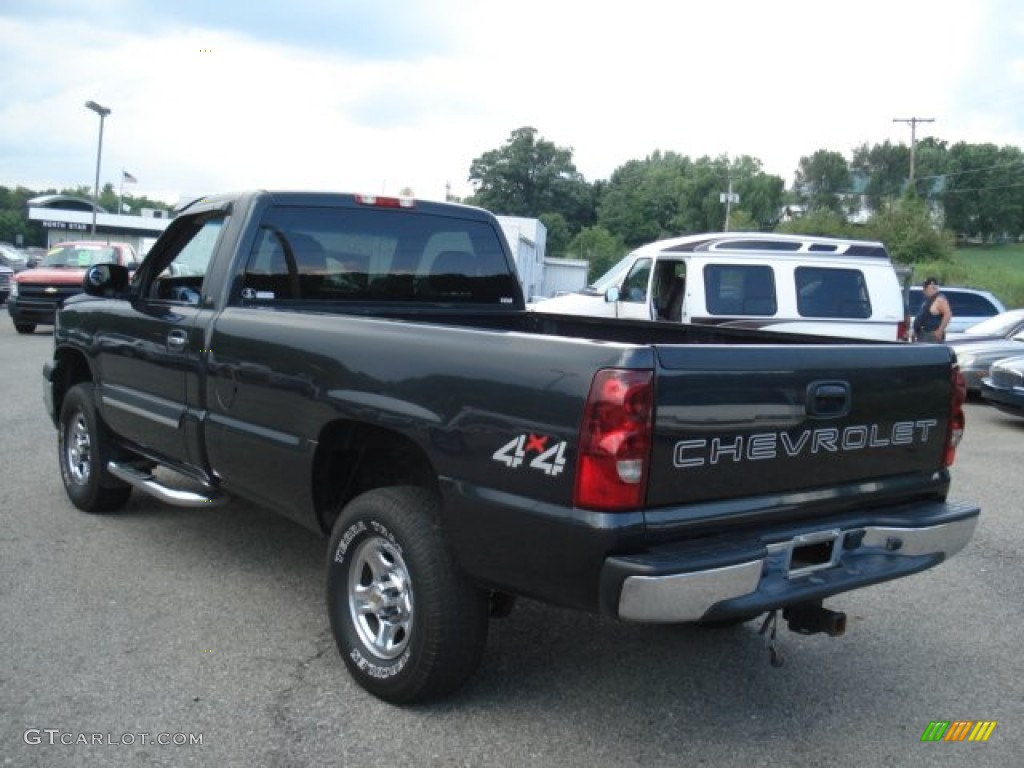 2003 Silverado 1500 Regular Cab 4x4 - Dark Gray Metallic / Dark Charcoal photo #4