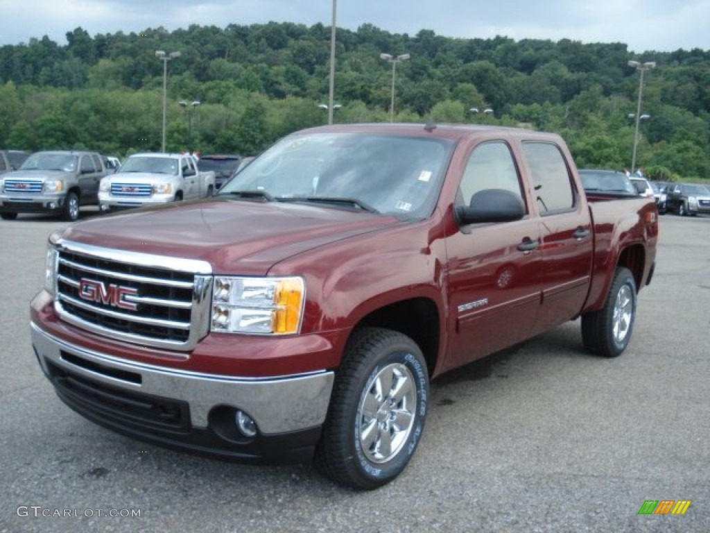Sonoma Red Metallic 2013 GMC Sierra 1500 SLE Crew Cab 4x4 Exterior Photo #69297834