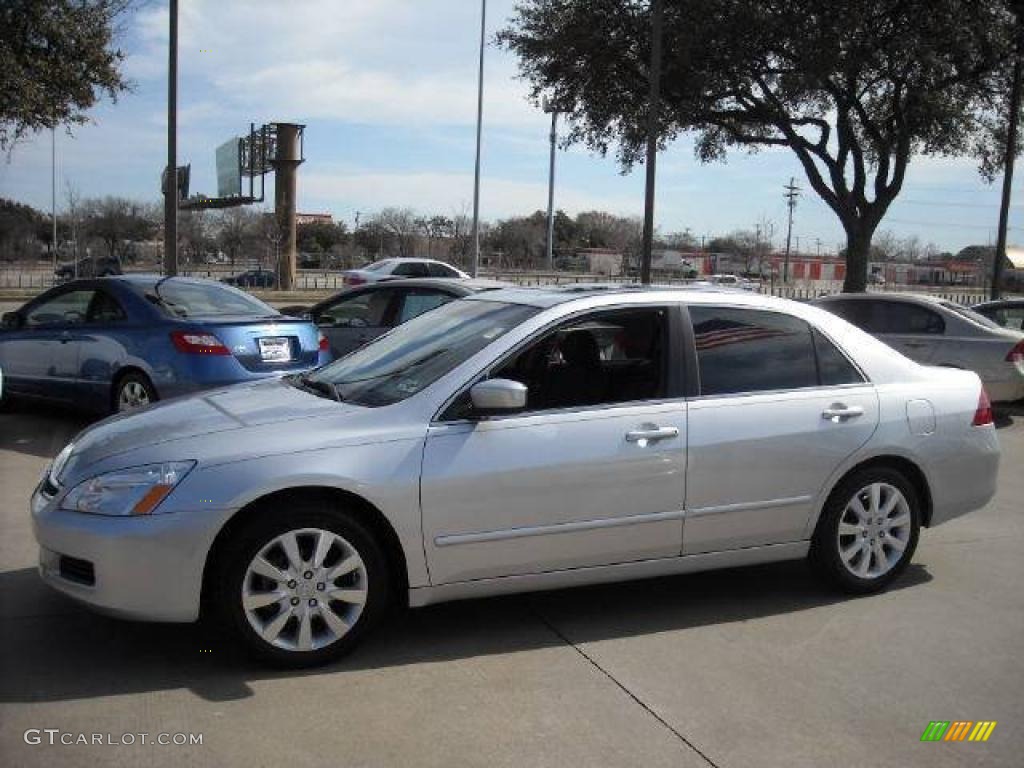 2006 Accord EX-L V6 Sedan - Alabaster Silver Metallic / Gray photo #4