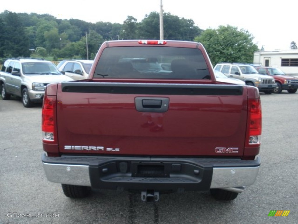 2013 Sierra 1500 SLE Crew Cab 4x4 - Sonoma Red Metallic / Ebony photo #7