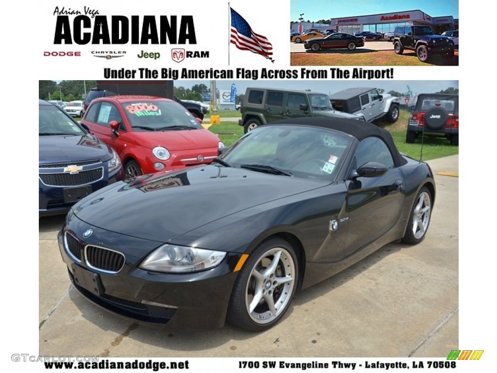 2008 Z4 3.0si Roadster - Jet Black / Black photo #1