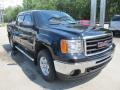 2009 Carbon Black Metallic GMC Sierra 1500 SLE Crew Cab 4x4  photo #6