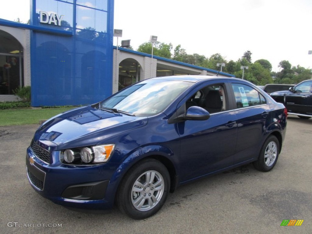 2012 Sonic LT Sedan - Blue Topaz Metallic / Jet Black/Dark Titanium photo #1