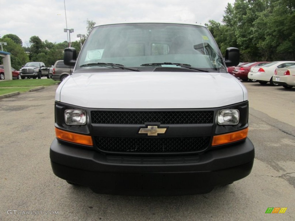 2013 Express 3500 Cargo Van - Summit White / Medium Pewter photo #6