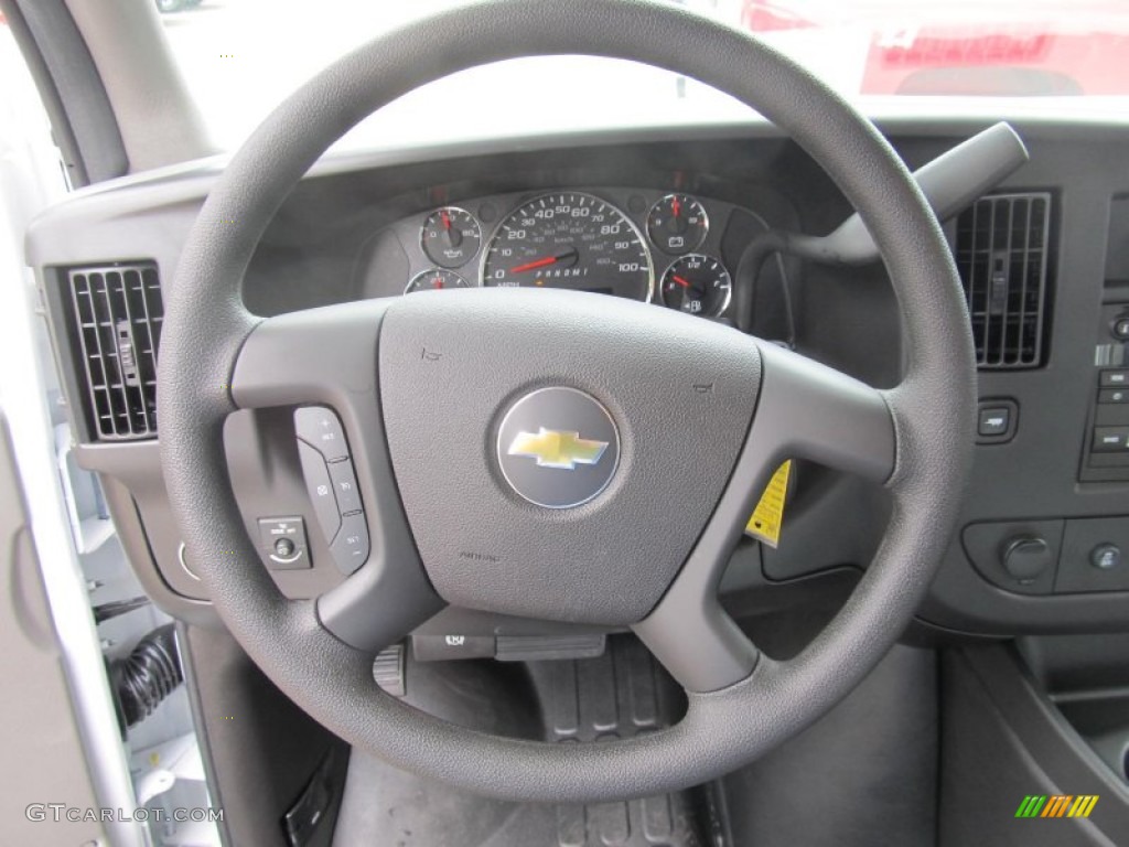 2013 Express 3500 Cargo Van - Summit White / Medium Pewter photo #11