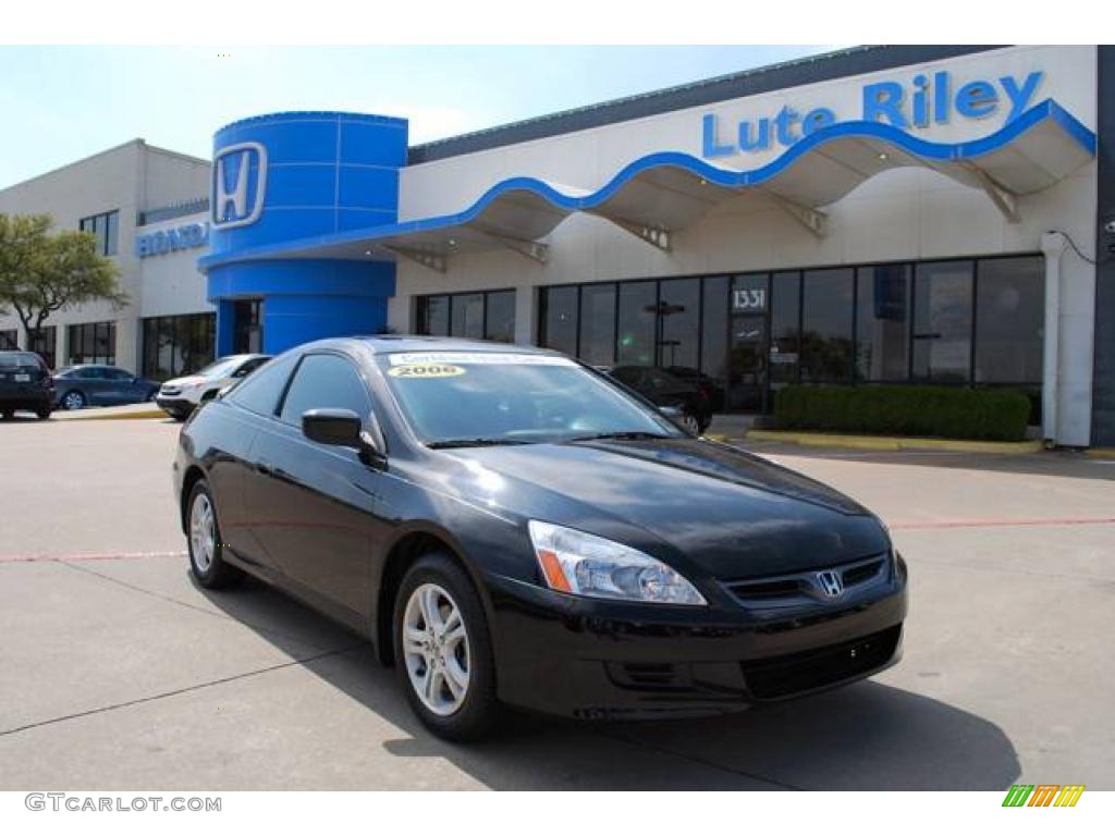 2006 Accord EX Coupe - Nighthawk Black Pearl / Black photo #1