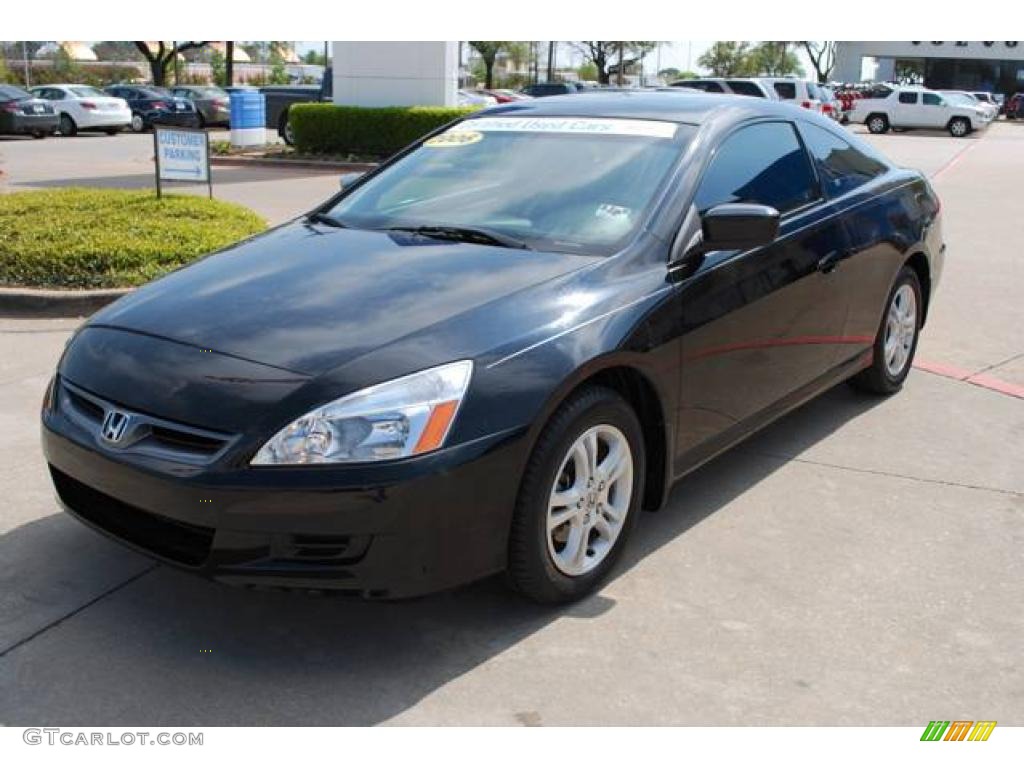 2006 Accord EX Coupe - Nighthawk Black Pearl / Black photo #3