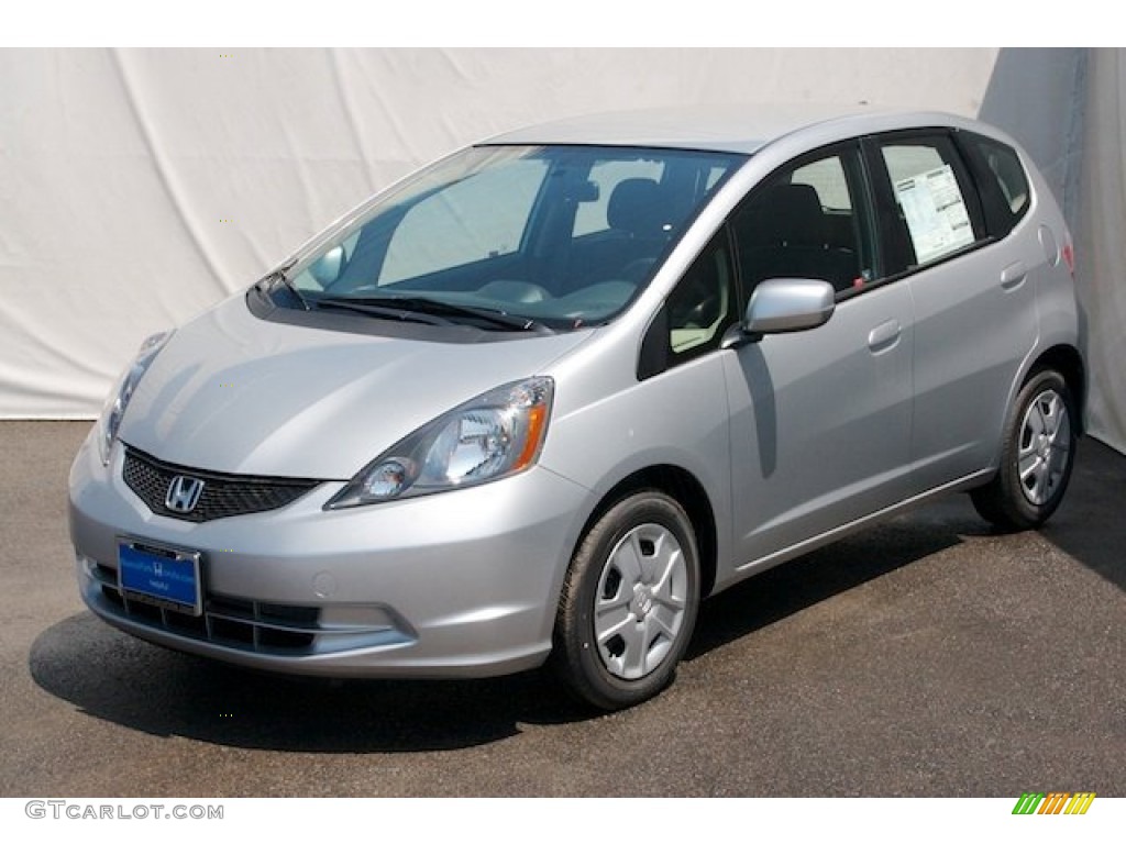 Alabaster Silver Metallic 2013 Honda Fit Standard Fit Model Exterior Photo #69302519