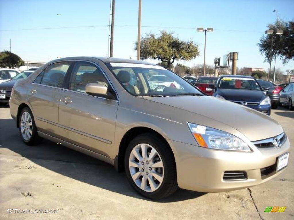 2006 Accord EX-L V6 Sedan - Desert Mist Metallic / Ivory photo #3