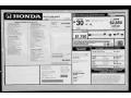 2013 Honda Fit Sport Window Sticker