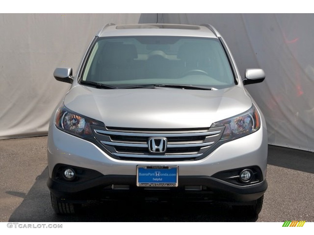 2012 CR-V EX - Alabaster Silver Metallic / Gray photo #2