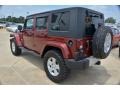 2008 Red Rock Crystal Pearl Jeep Wrangler Unlimited Sahara  photo #3