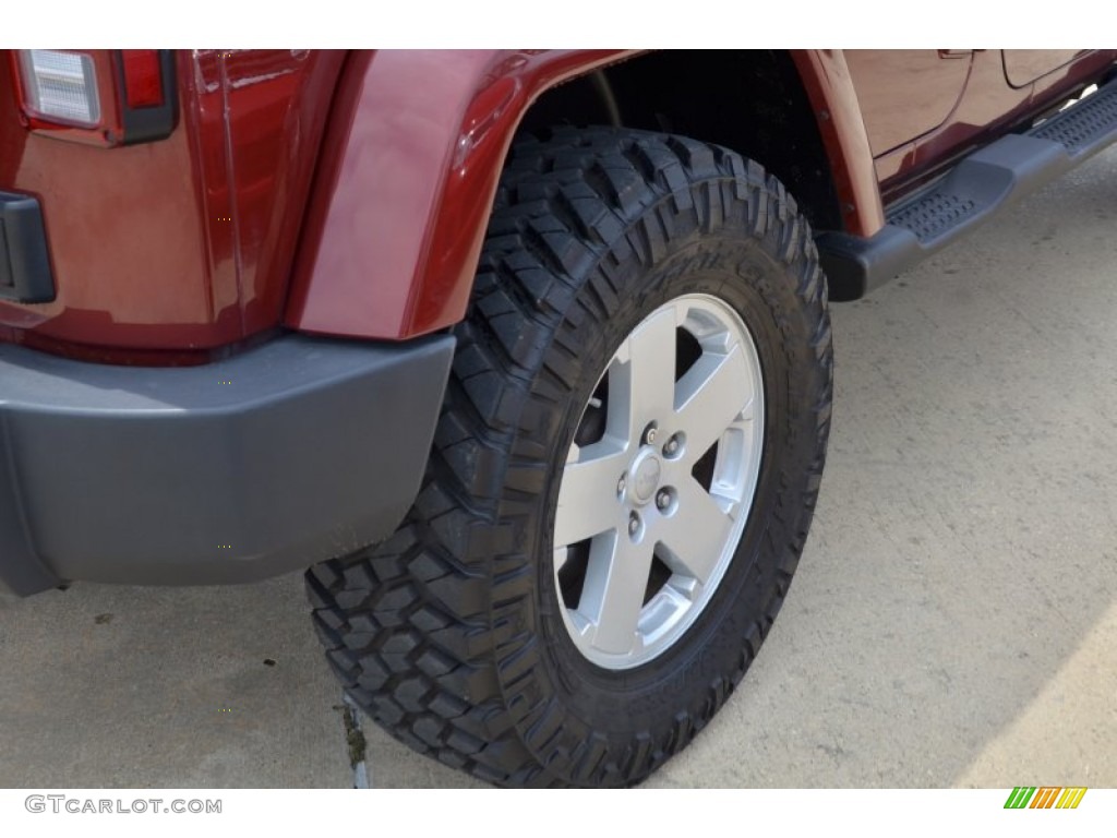2008 Wrangler Unlimited Sahara - Red Rock Crystal Pearl / Dark Slate Gray/Med Slate Gray photo #7