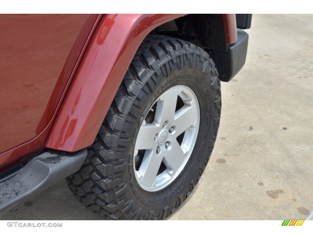 2008 Wrangler Unlimited Sahara - Red Rock Crystal Pearl / Dark Slate Gray/Med Slate Gray photo #14