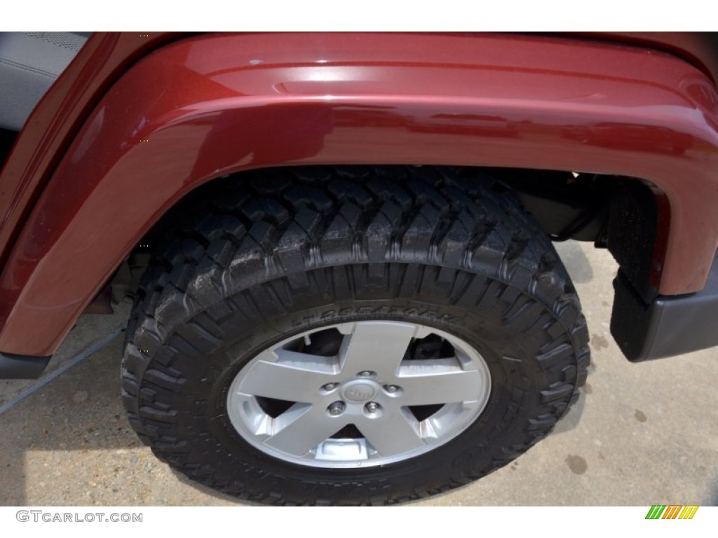 2008 Wrangler Unlimited Sahara - Red Rock Crystal Pearl / Dark Slate Gray/Med Slate Gray photo #17
