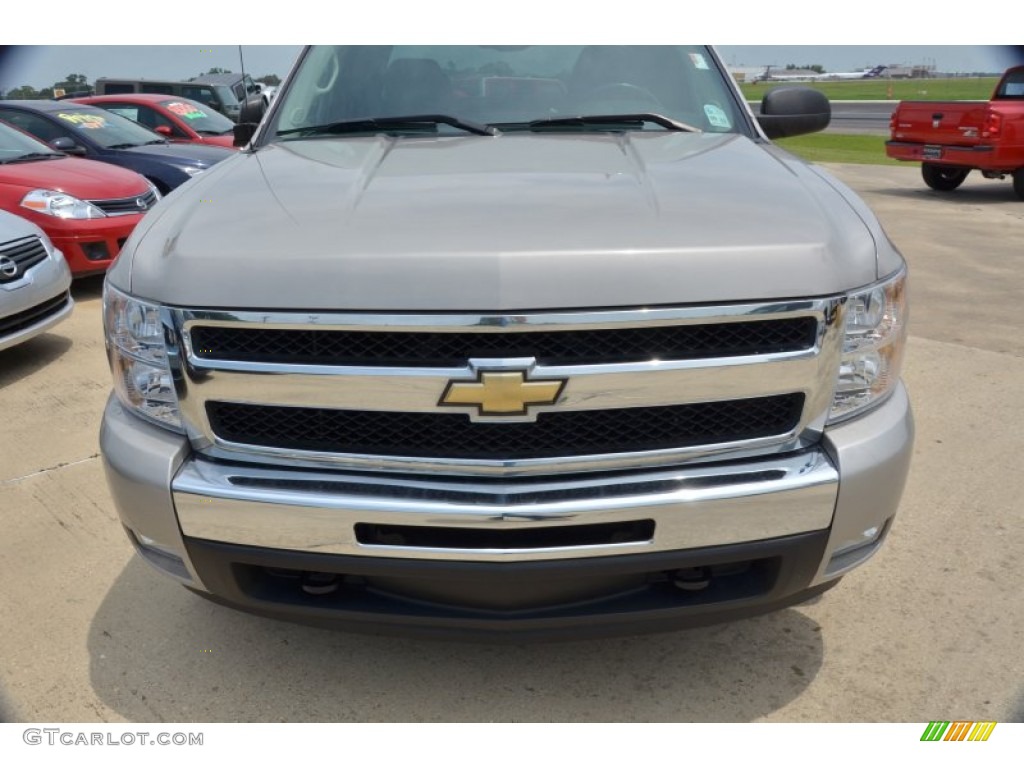 2009 Silverado 1500 LT Extended Cab 4x4 - Silver Birch Metallic / Ebony photo #13