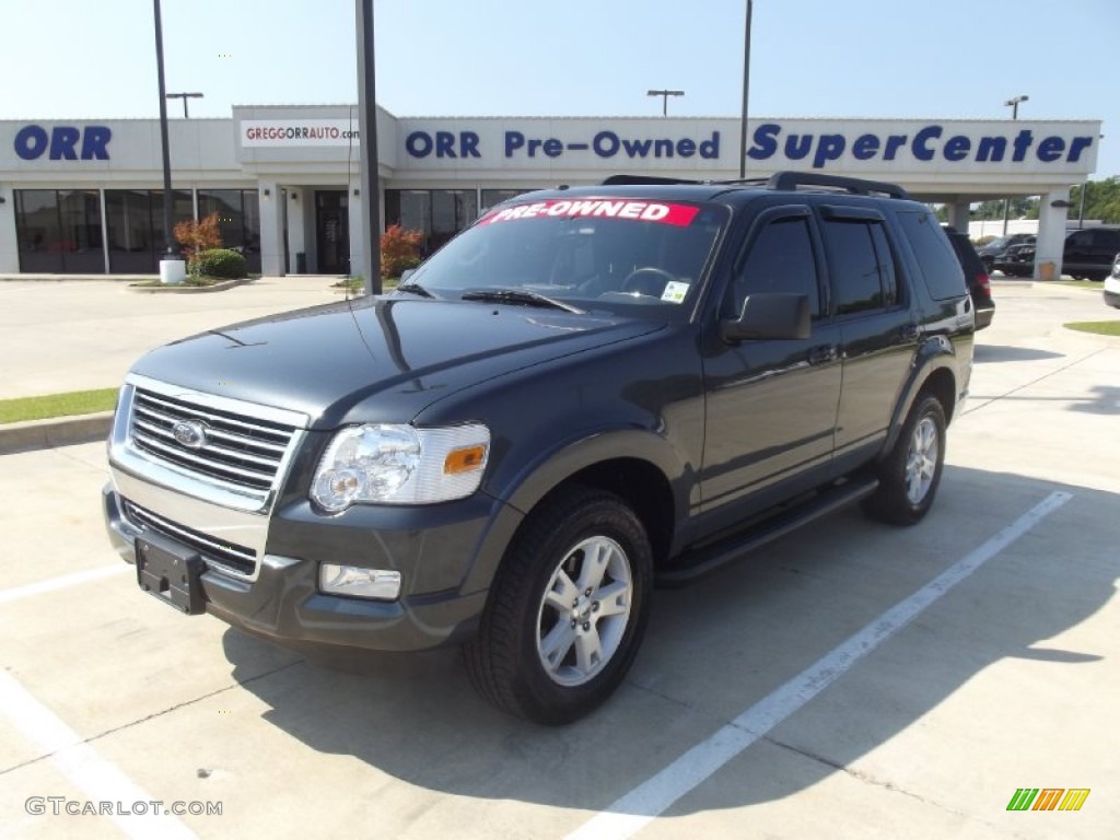 2010 Explorer XLT - Black Pearl Slate Metallic / Black photo #1