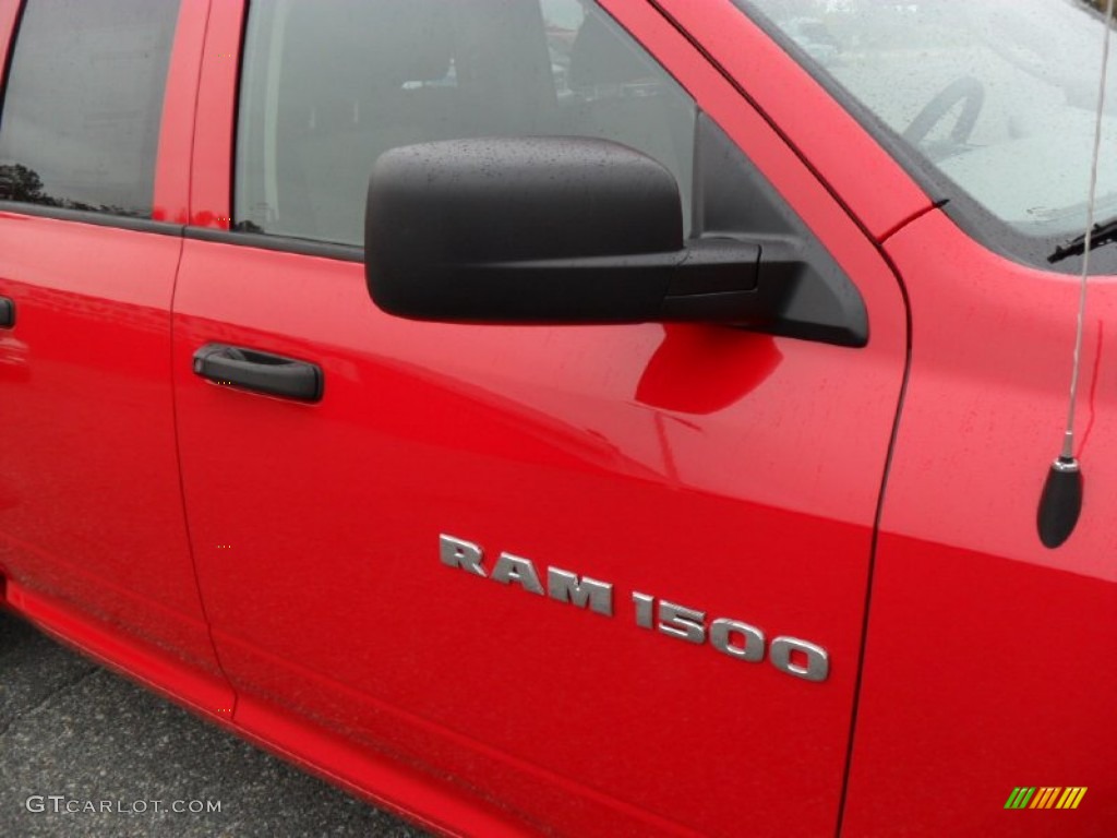 2011 Ram 1500 ST Quad Cab 4x4 - Flame Red / Dark Slate Gray/Medium Graystone photo #25