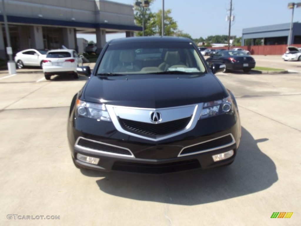 2012 MDX SH-AWD Technology - Crystal Black Pearl / Parchment photo #7