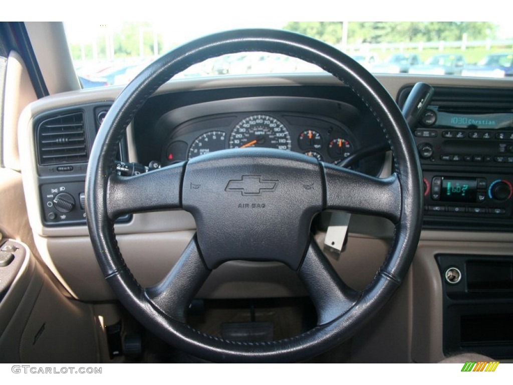 2006 Chevrolet Silverado 1500 LT Extended Cab 4x4 Tan Steering Wheel Photo #69306287