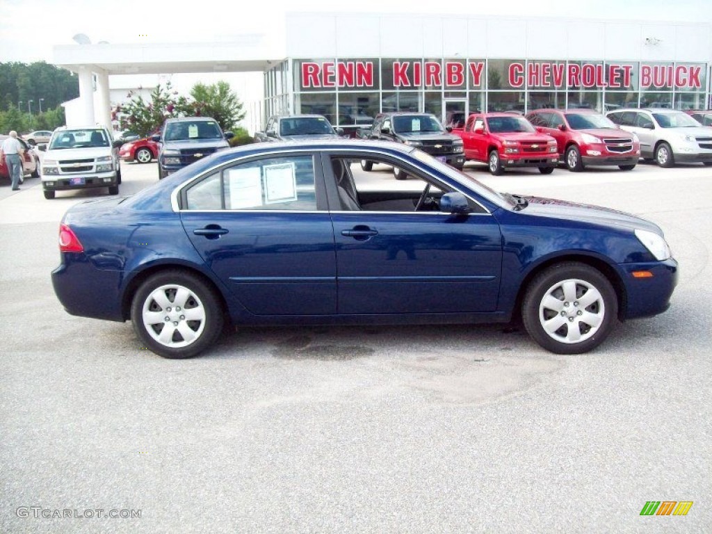 2008 Optima LX - Deep Ocean Blue / Gray photo #3