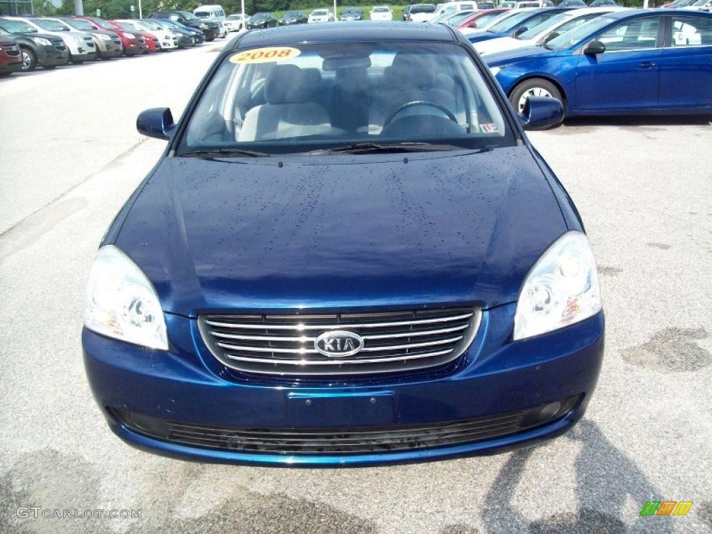 2008 Optima LX - Deep Ocean Blue / Gray photo #13