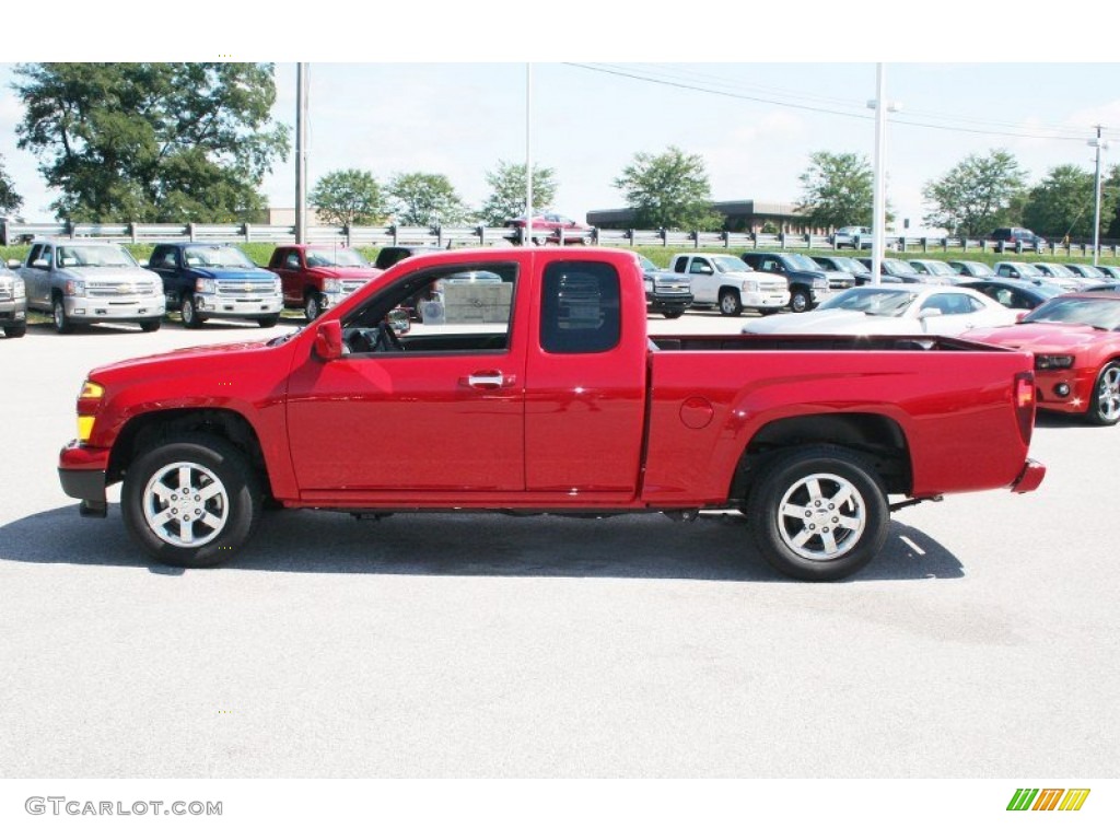 2012 Colorado LT Extended Cab - Victory Red / Ebony photo #12